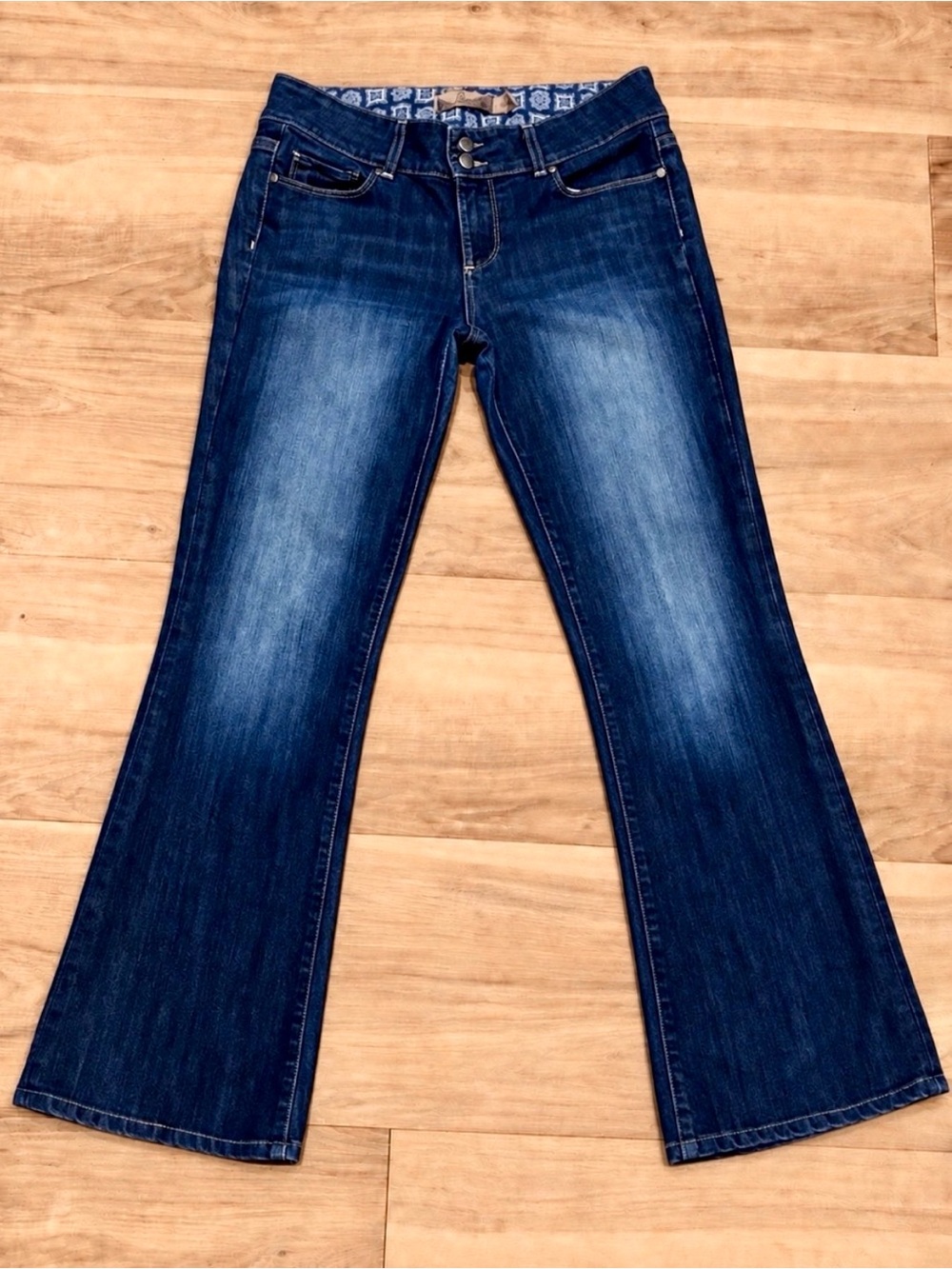 PAIGE Hidden Hills 29x30 Premium Bootcut Dark Blue Wash Stretch Denim Jeans EUC